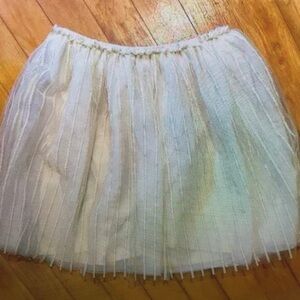 Elegant White Tulle Skirt